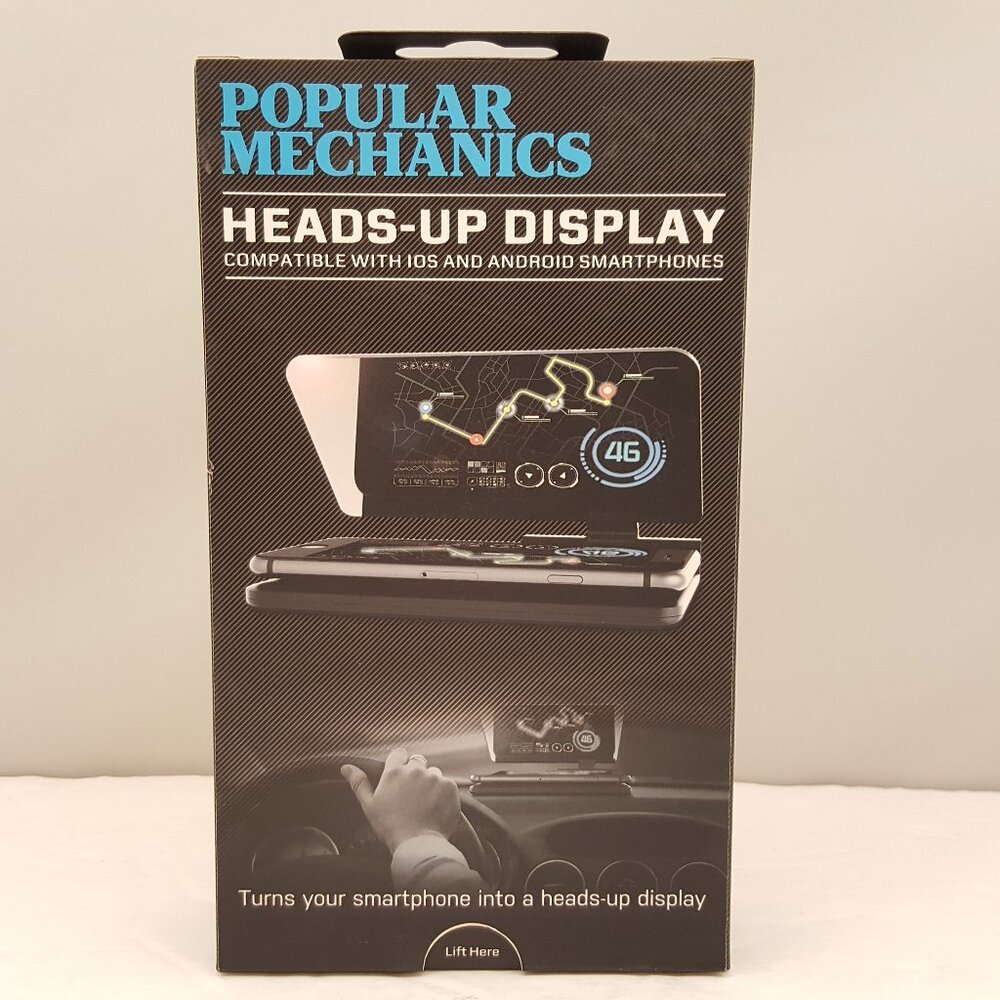 Popular Mechanics Heads Up Display for Smartphones | 3" x 6" | PMAC100 | NEW